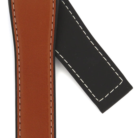 TAG Heuer Connected FT6133 Modular 45 Black Leather Strap 22mm | Genuine OEM