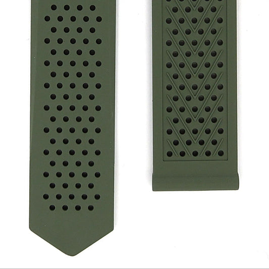TAG Heuer Connected FT6218 Calibre E4 Green Rubber Strap 22mm | Genuine OEM