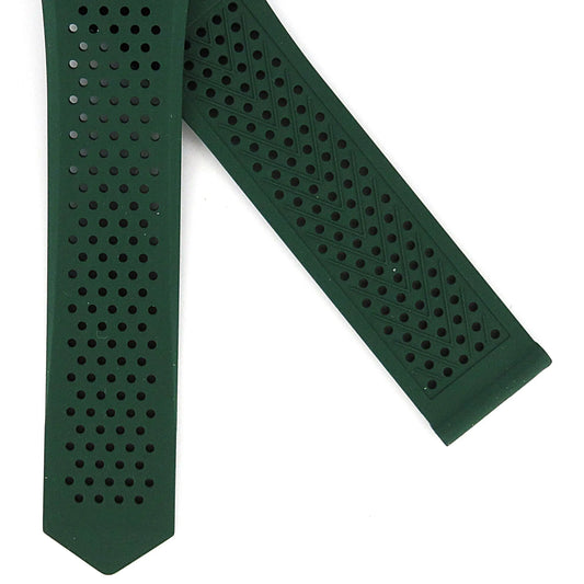 TAG Heuer Connected FT6269 Calibre E4 Green Rubber Strap 22mm | Genuine OEM
