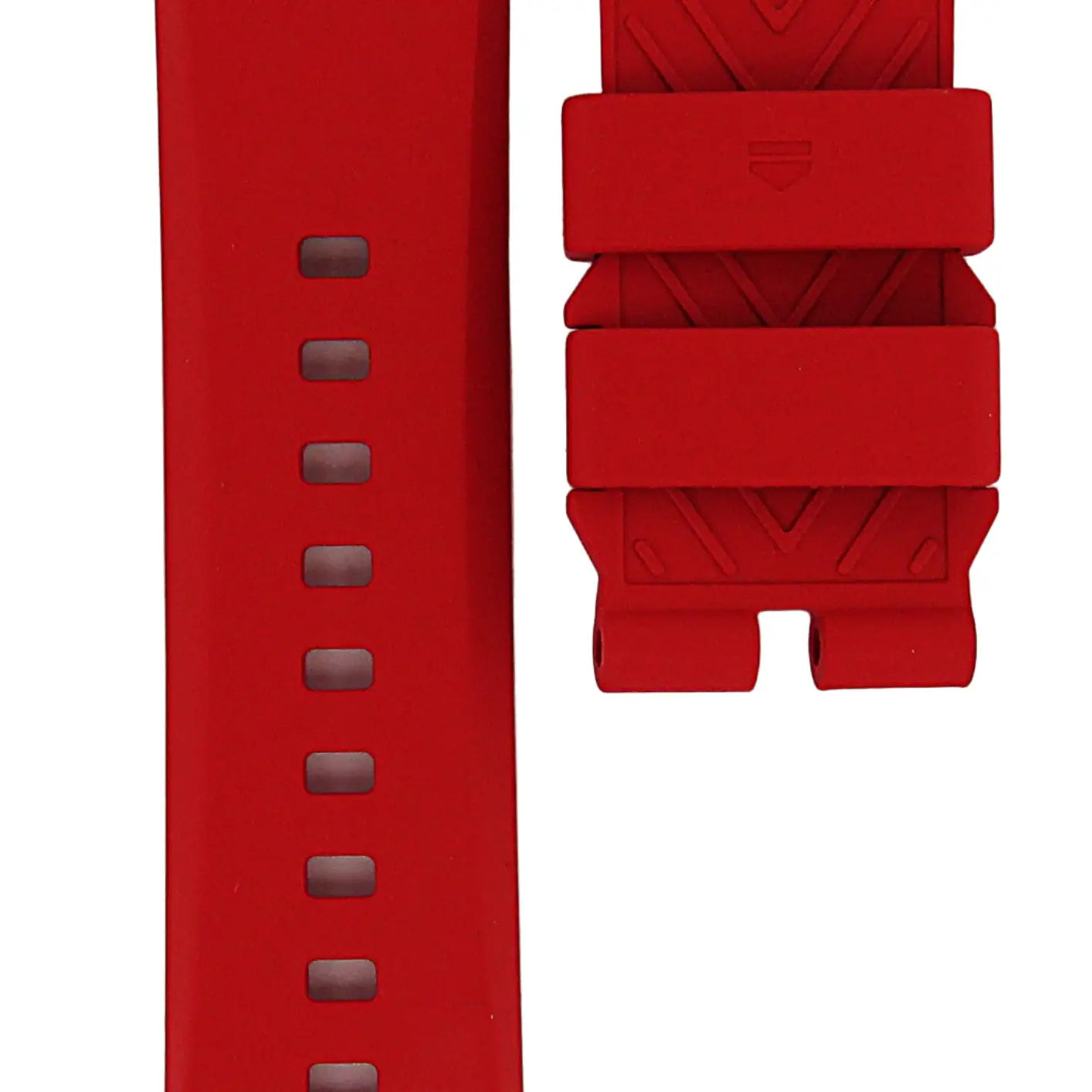 TAG Heuer Connected FT8081 Calibre E5 Red Rubber Strap 20mm | Genuine OEM