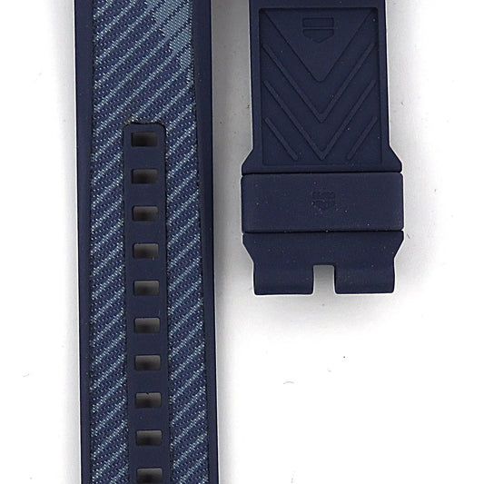 TAG Heuer Connected FT8112 Calibre E5 Blue Rubber Strap 20mm | Genuine OEM