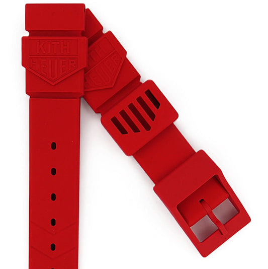 TAG Heuer Formula 1 BT0006 WA126B Red Rubber Strap 18.2mm | Genuine OEM