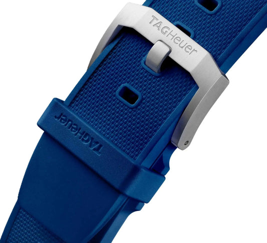 TAG Heuer Formula 1 BT0017 Blue Rubber Strap 18.09mm | Genuine OEM