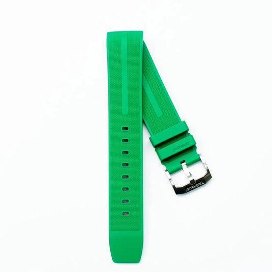TAG Heuer Formula 1 BT0745 Green Rubber Strap 21.5mm | Genuine OEM
