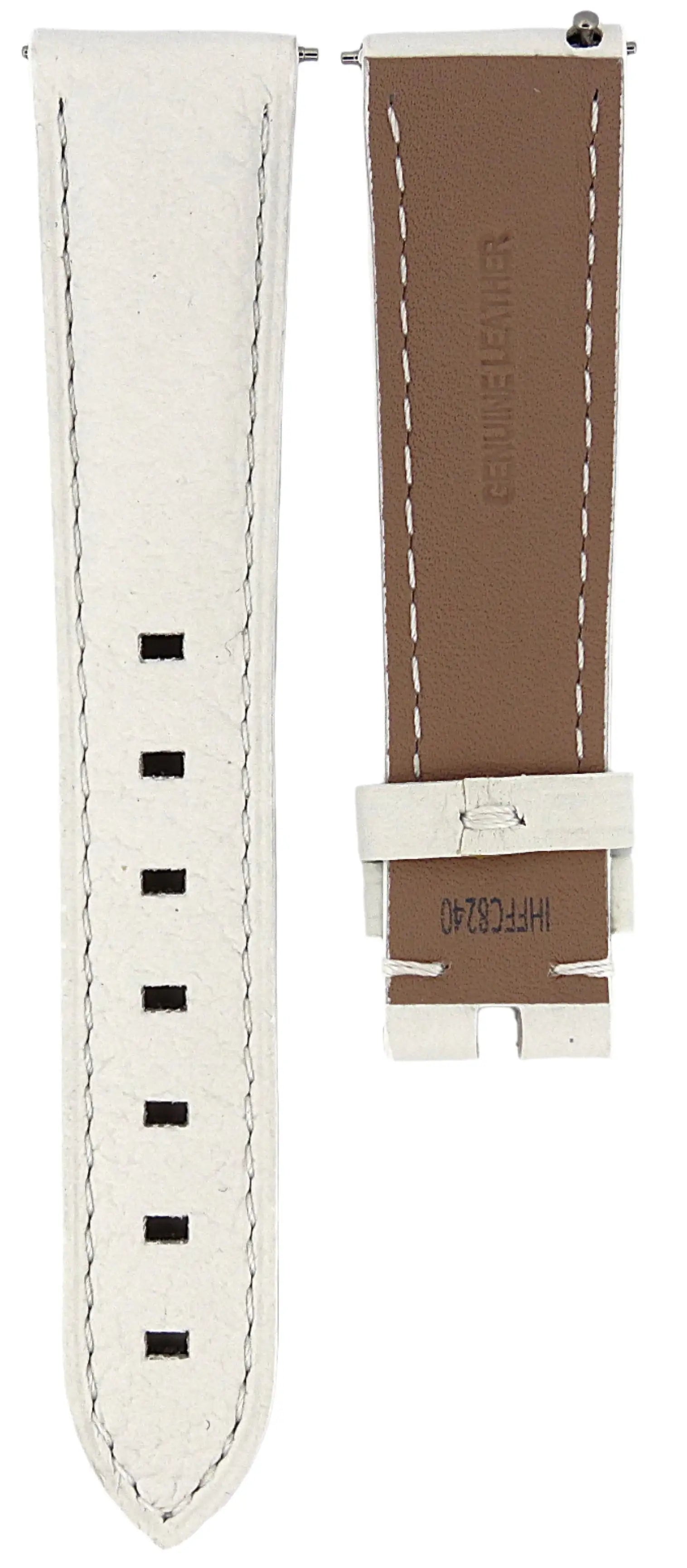 TAG Heuer Formula 1 FC8240 WBJ1312 White Leather Strap 17.5mm | Genuine OEM
