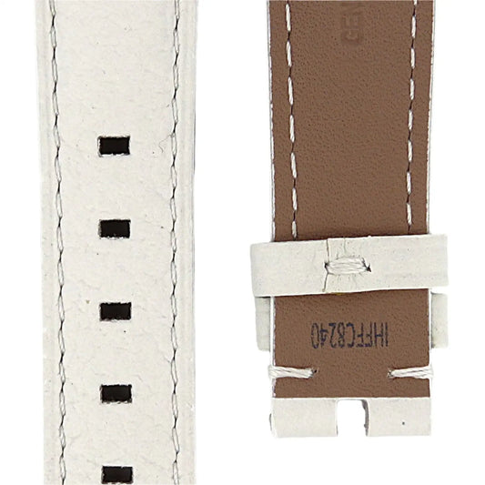 TAG Heuer Formula 1 FC8240 WBJ1312 White Leather Strap 17.5mm | Genuine OEM