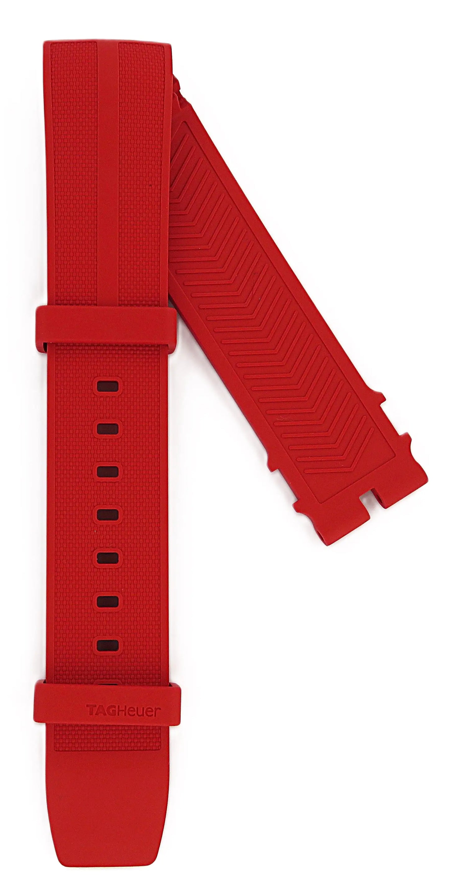TAG Heuer Formula 1 FT8055-00 CAZ101AN Red Rubber Strap 21.5mm | Genuine OEM
