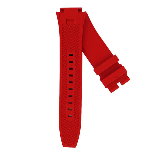 TAG Heuer Formula 1 FT8093 CBZ2085 Red Rubber Strap 18.5mm | Genuine OEM