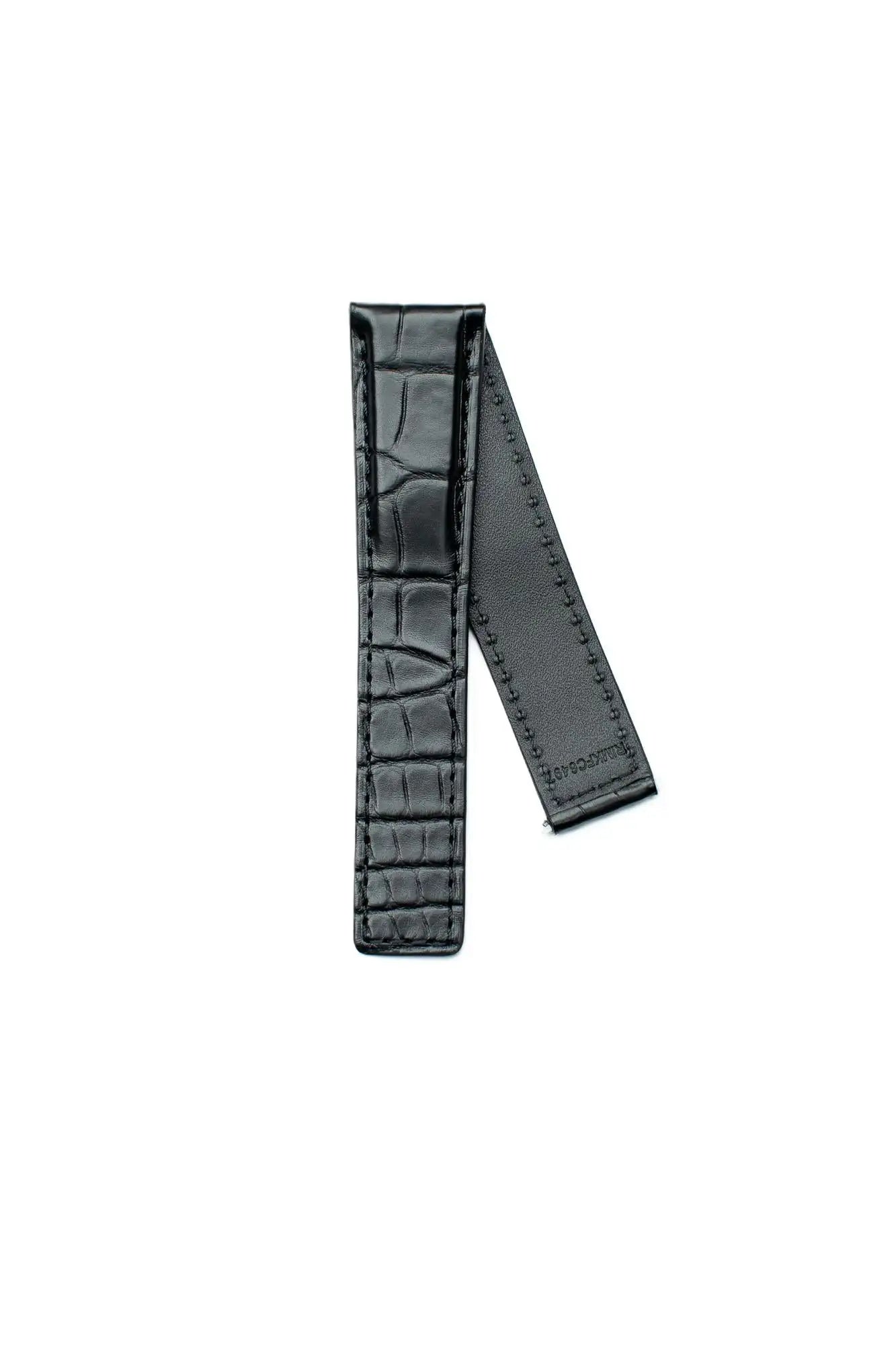 TAG Heuer Monaco FC6497 CBL2116 Black Alligator Leather Strap 22mm | Genuine OEM