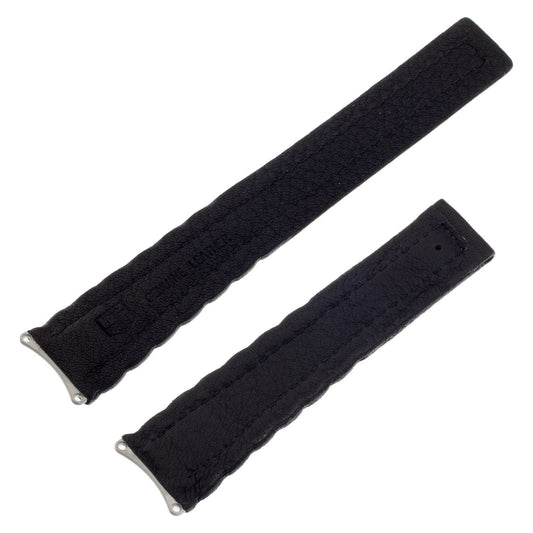 TAG Heuer 6000 FC6030 WH1111 Black Calfskin Strap 19mm - Genuine OEM