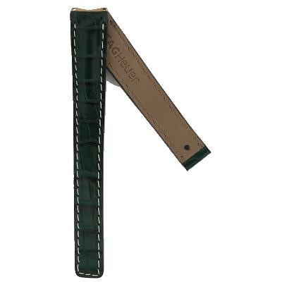 AG Heuer FC6088 WH234 6000 Alligator Strap Green 14.5mm - Genuine OEM