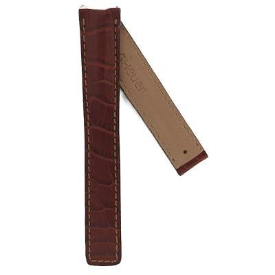 TAG Heuer 6000 FC6132 WH1211 Dark brown Alligator Strap - Genuine OEM