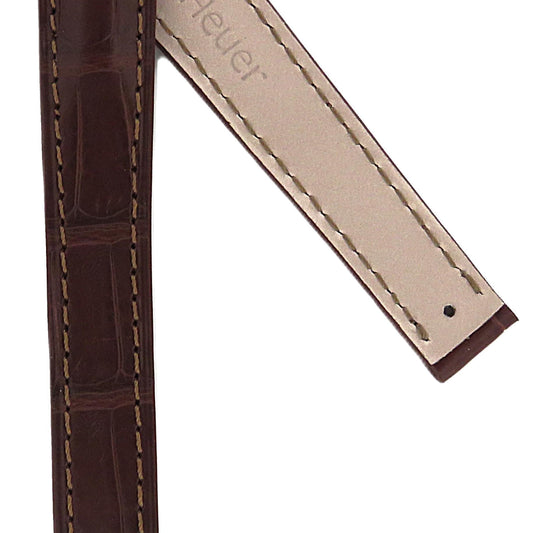 TAG Heuer 6000 FC6136 WH1311 Dark Brown Alligator Strap - Genuine OEM