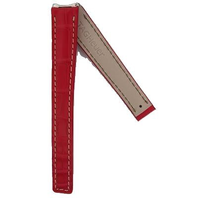 TAG Heuer 6000 FC6139 WH1311 Red Alligator Strap - Genuine OEM
