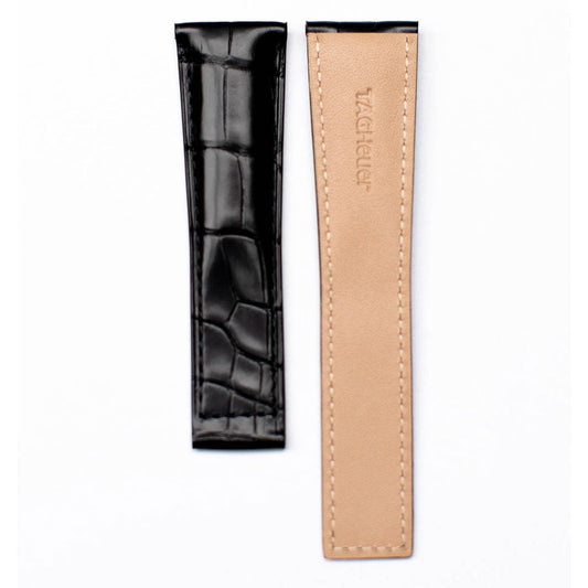 TAG Heuer Carrera FC6235 CAR2012 Black Alligator Leather Strap 22mm - Genuine OEM