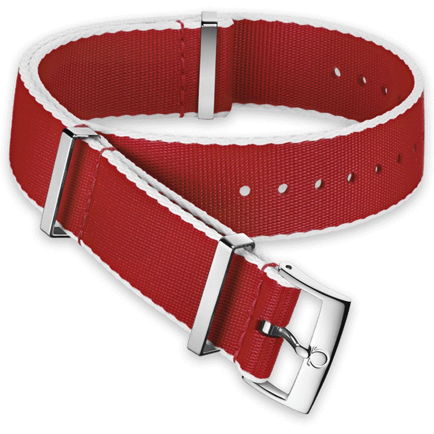 OMEGA NATO Polyamid Red Strap 22mm Ref 031CWZ010720, 7613304234007 – Genuine OEM